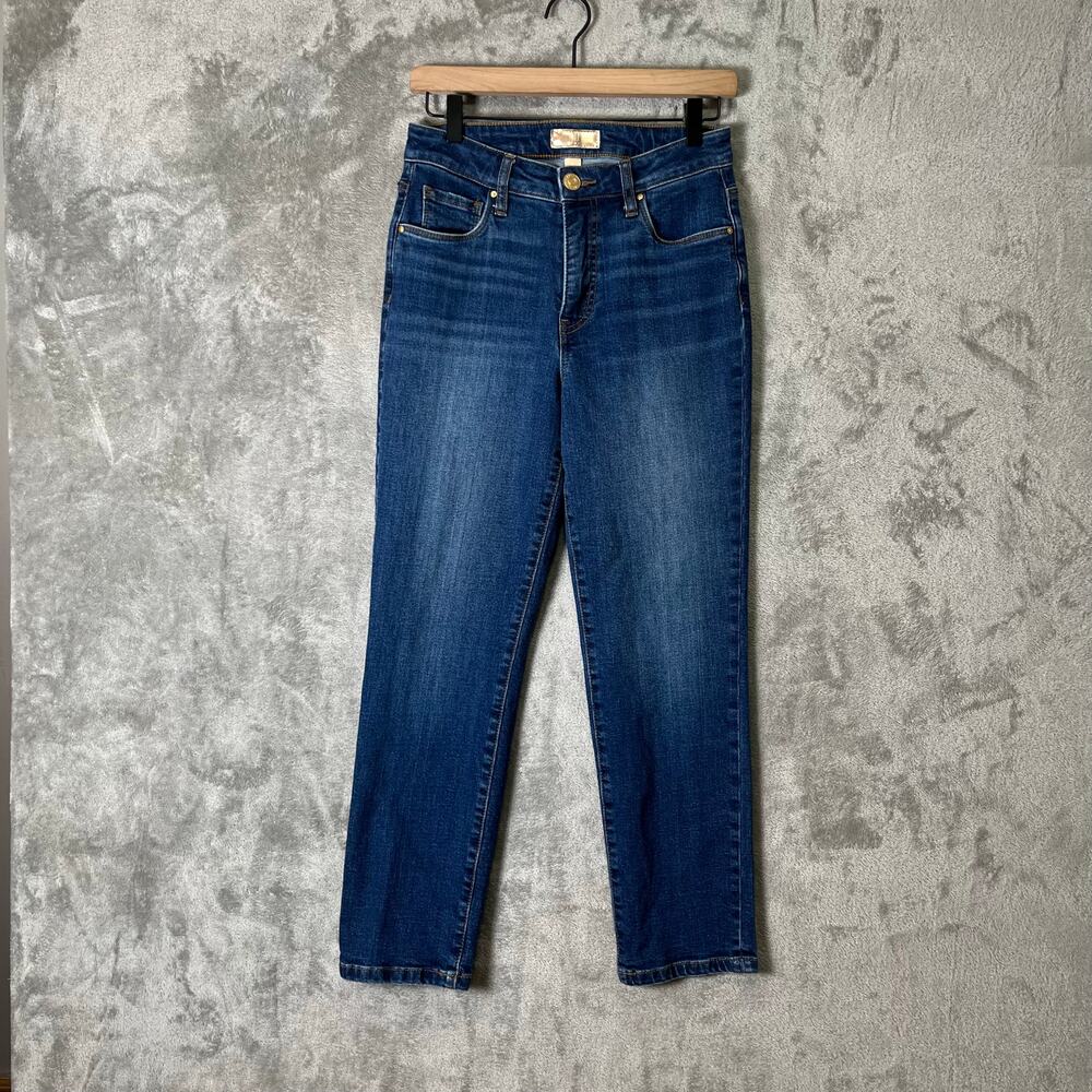Kut From The Kloth High Rise Reese Fab Ab Ankle Straight Leg Jeans Size 0